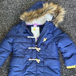 Boden navy blue tagged padded coat size 4-5 toddler